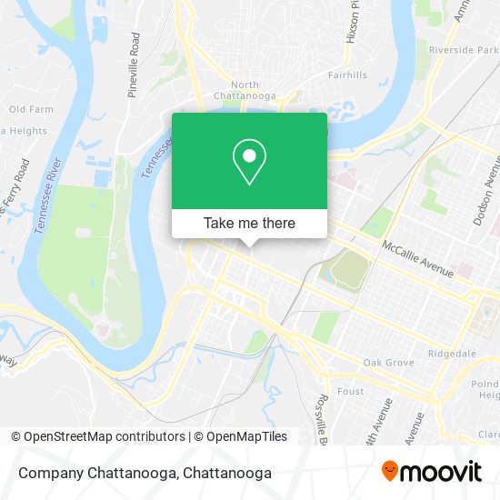 Mapa de Company Chattanooga