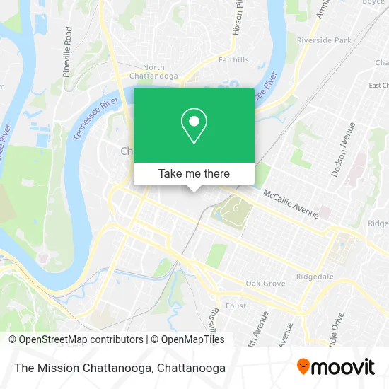 The Mission Chattanooga map