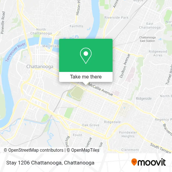 Stay 1206 Chattanooga map
