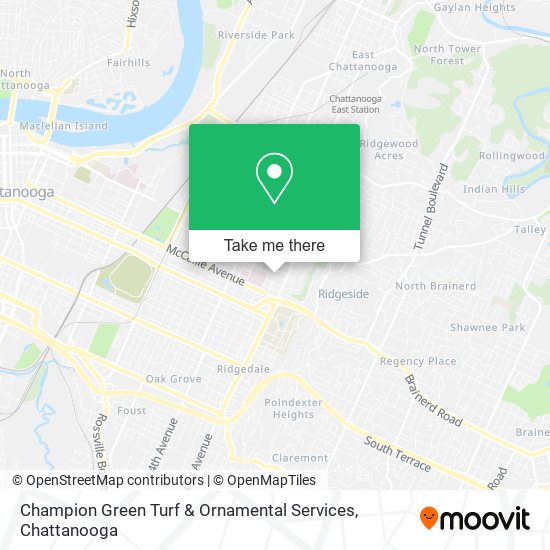 Champion Green Turf & Ornamental Services map