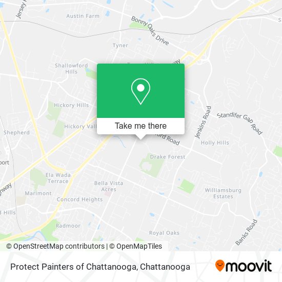 Mapa de Protect Painters of Chattanooga