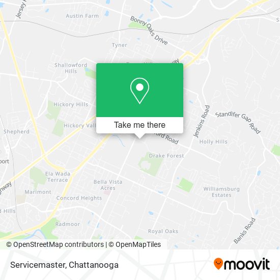 Servicemaster map