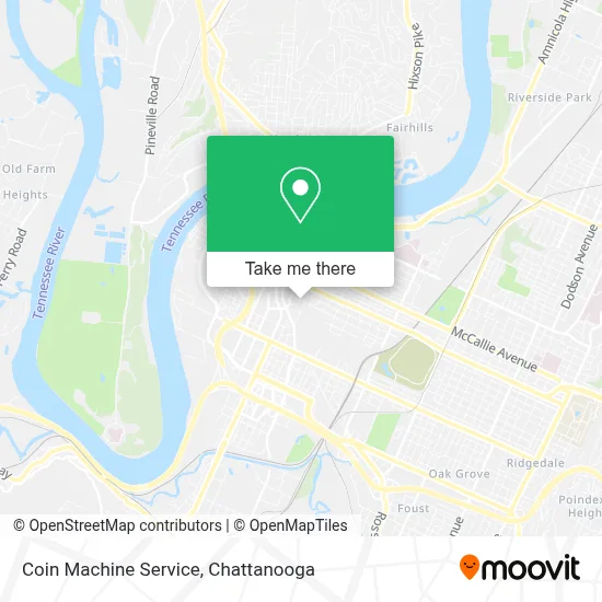 Coin Machine Service map