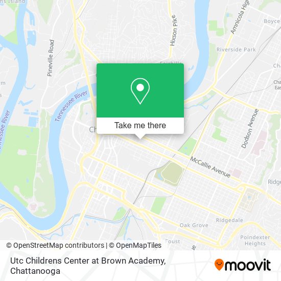 Mapa de Utc Childrens Center at Brown Academy