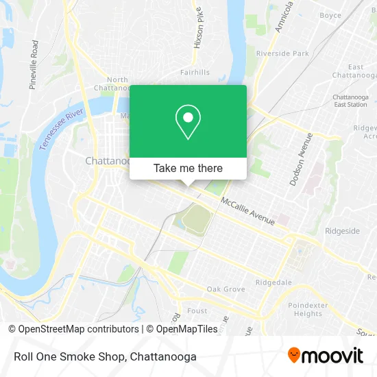 Roll One Smoke Shop map