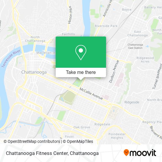 Chattanooga Fitness Center map