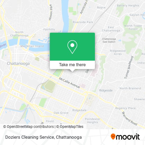 Doziers Cleaning Service map