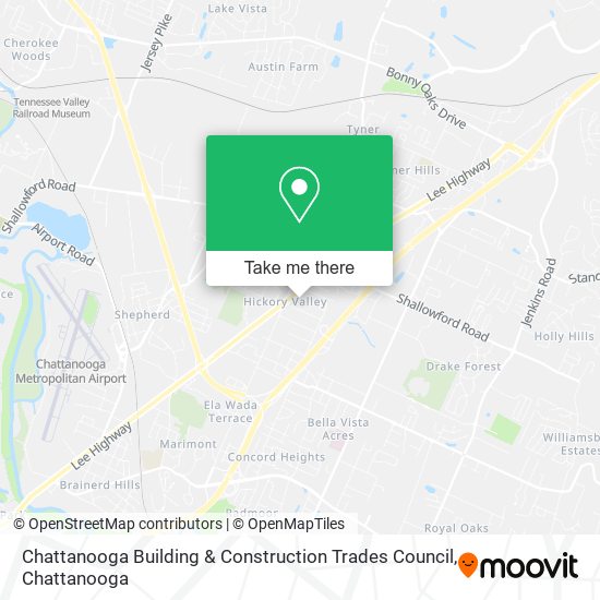 Chattanooga Building & Construction Trades Council map