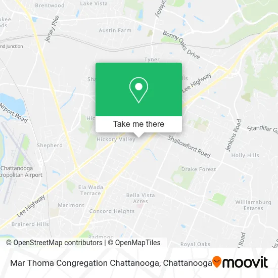 Mar Thoma Congregation Chattanooga map