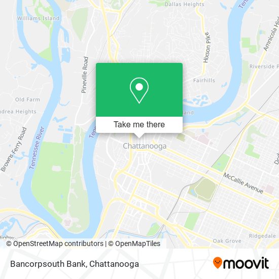 Bancorpsouth Bank map