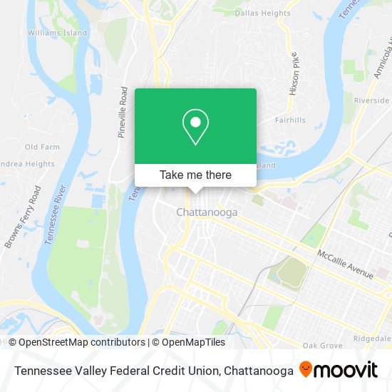 Mapa de Tennessee Valley Federal Credit Union