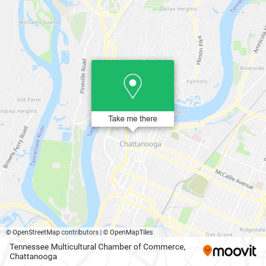 Tennessee Multicultural Chamber of Commerce map