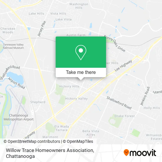 Mapa de Willow Trace Homeowners Association
