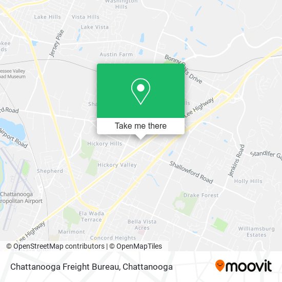 Mapa de Chattanooga Freight Bureau