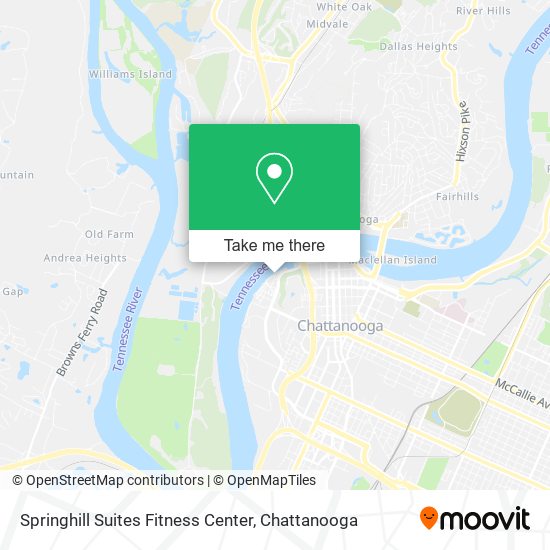 Mapa de Springhill Suites Fitness Center