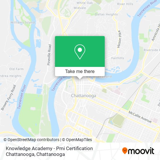 Mapa de Knowledge Academy - Pmi Certification Chattanooga