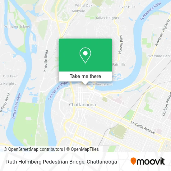 Ruth Holmberg Pedestrian Bridge map