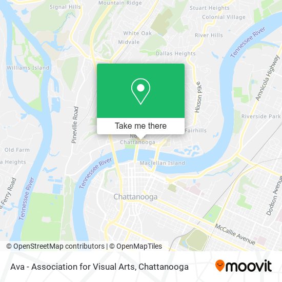Ava - Association for Visual Arts map