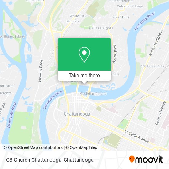 Mapa de C3 Church Chattanooga