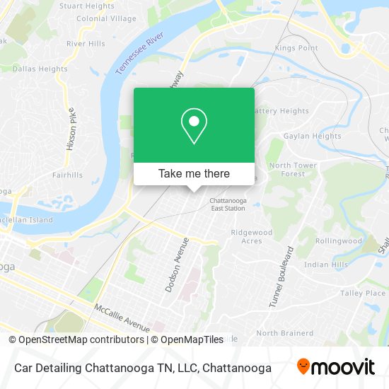 Car Detailing Chattanooga TN, LLC map