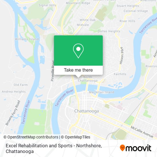 Excel Rehabilitation and Sports - Northshore map