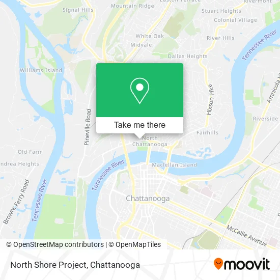 North Shore Project map