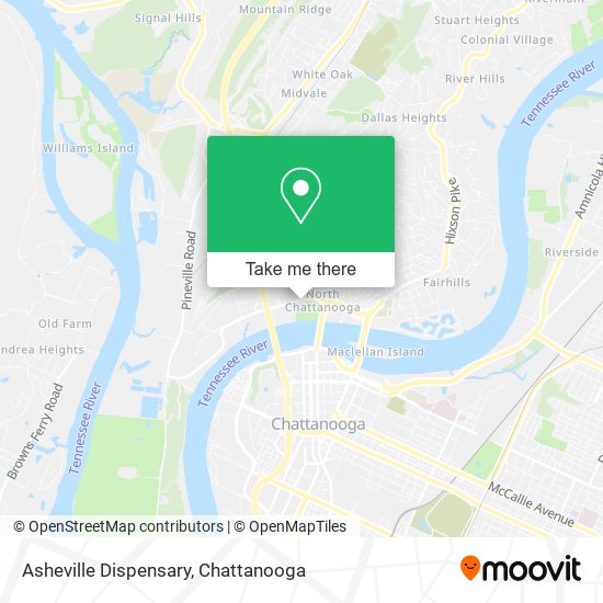 Mapa de Asheville Dispensary