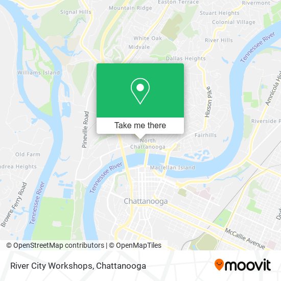 River City Workshops map