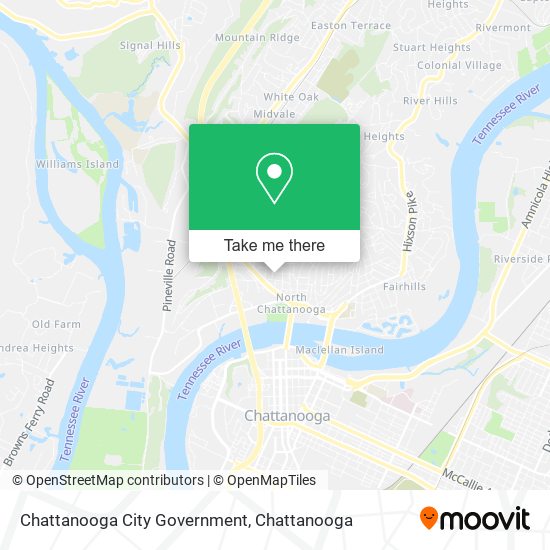 Mapa de Chattanooga City Government