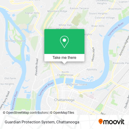Mapa de Guardian Protection System