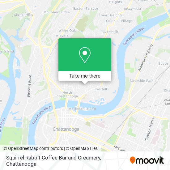 Mapa de Squirrel Rabbit Coffee Bar and Creamery