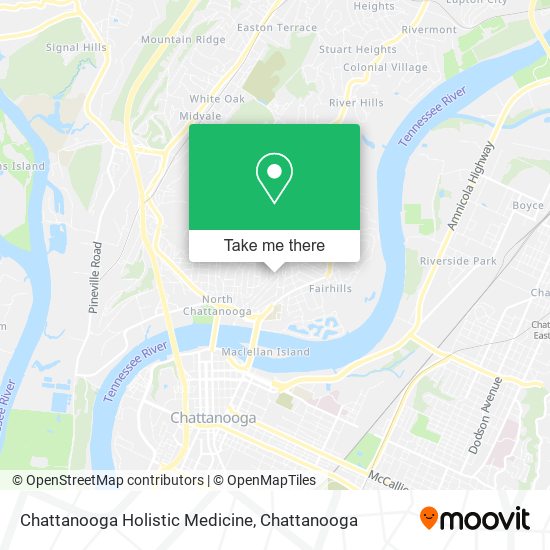 Mapa de Chattanooga Holistic Medicine