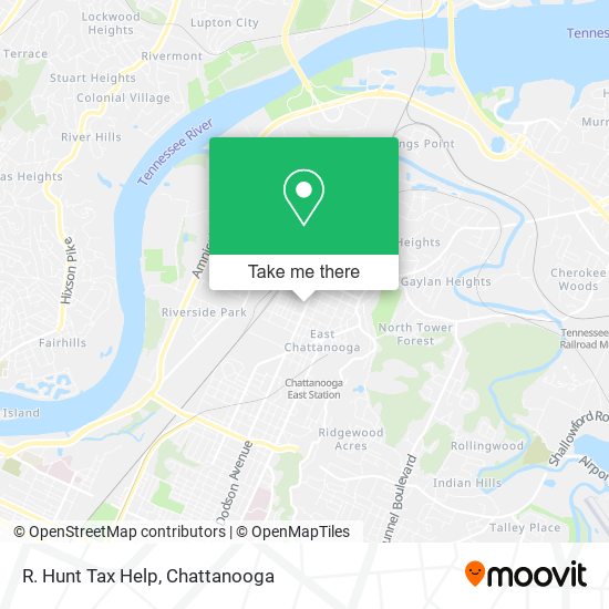 Mapa de R. Hunt Tax Help