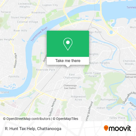 R. Hunt Tax Help map