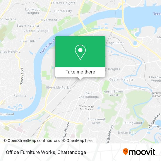 Office Furniture Works map