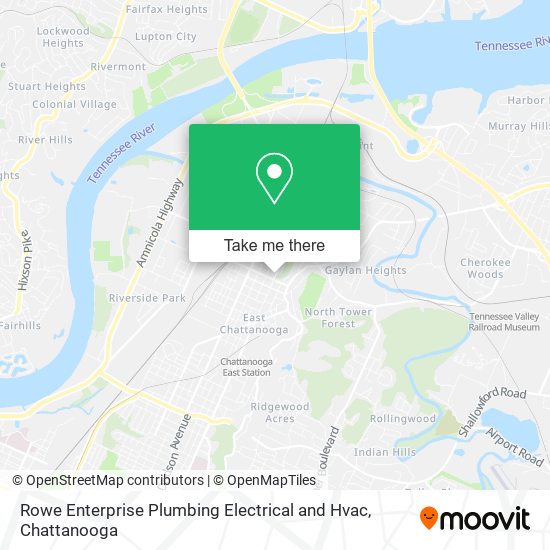 Mapa de Rowe Enterprise Plumbing Electrical and Hvac