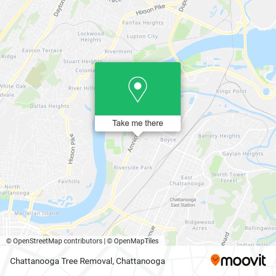 Chattanooga Tree Removal map
