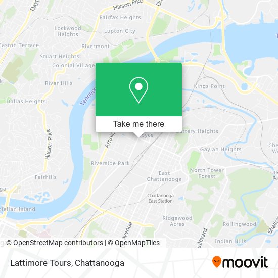 Lattimore Tours map