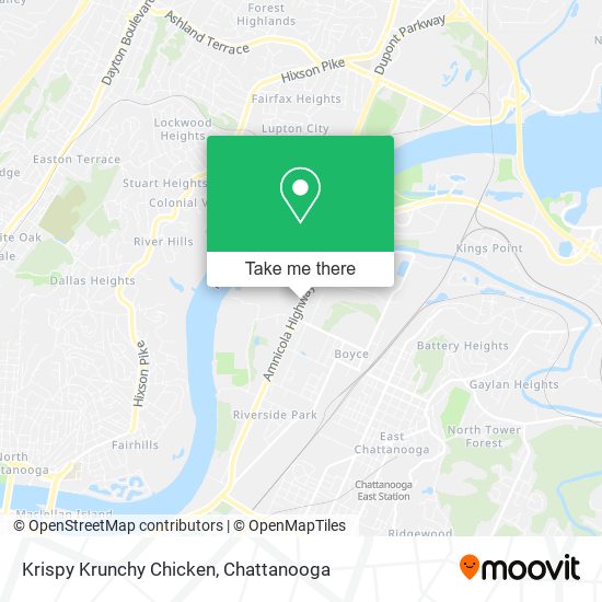 Mapa de Krispy Krunchy Chicken