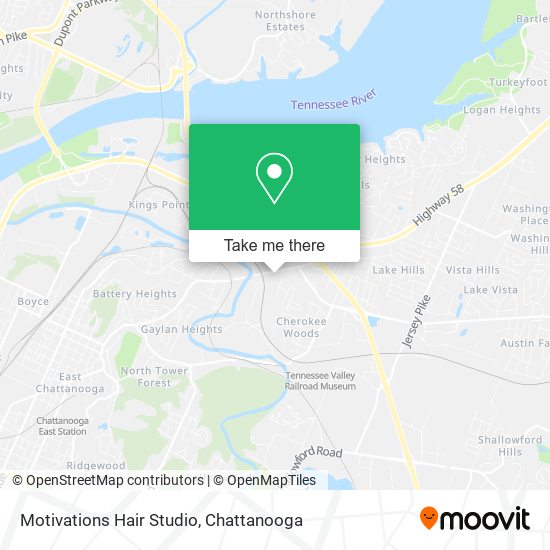 Motivations Hair Studio map