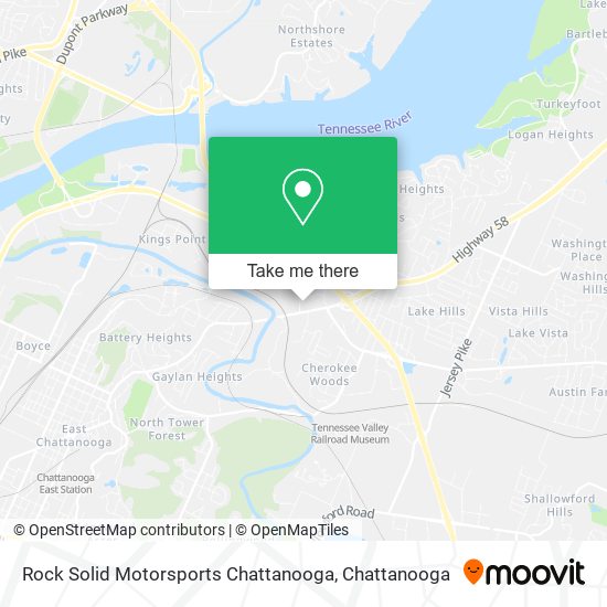 Rock Solid Motorsports Chattanooga map