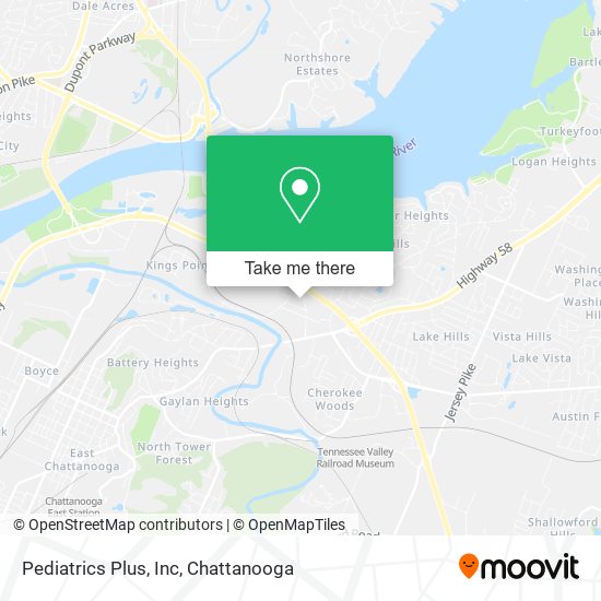 Mapa de Pediatrics Plus, Inc
