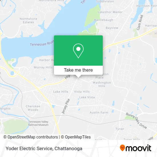 Yoder Electric Service map