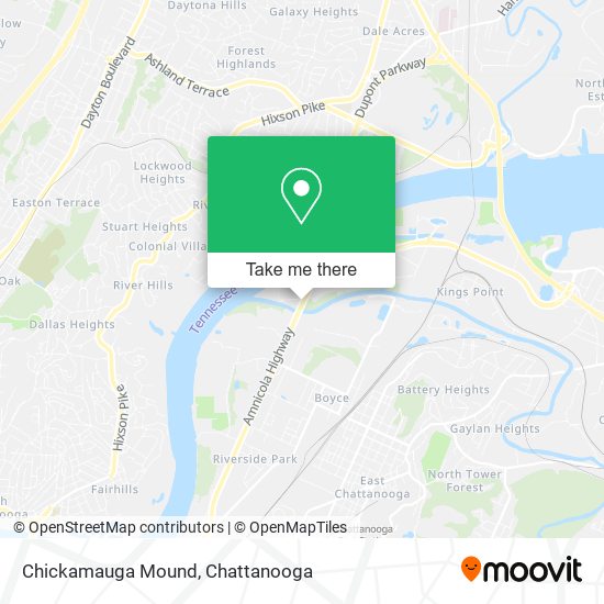 Chickamauga Mound map