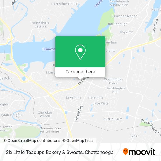 Mapa de Six Little Teacups Bakery & Sweets