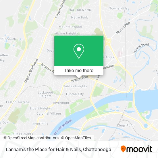 Mapa de Lanham's the Place for Hair & Nails