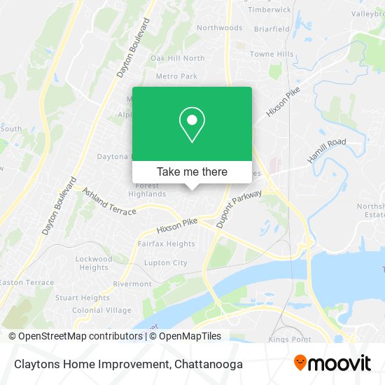 Claytons Home Improvement map