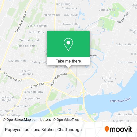 Mapa de Popeyes Louisiana Kitchen