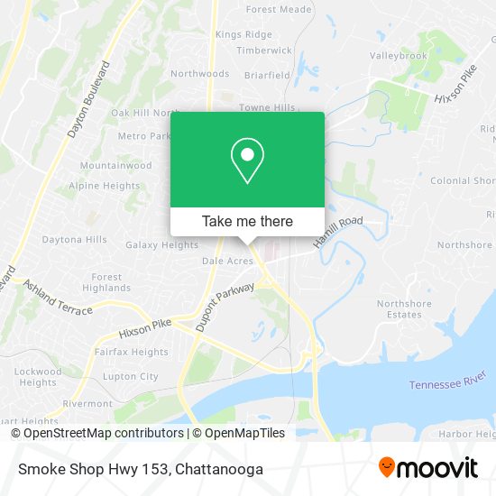 Mapa de Smoke Shop Hwy 153