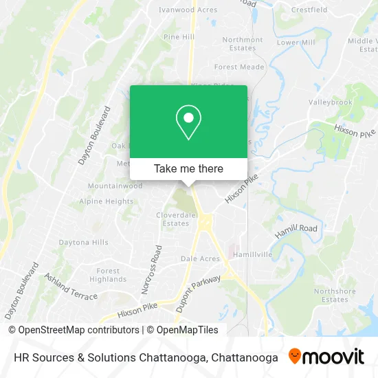 HR Sources & Solutions Chattanooga map